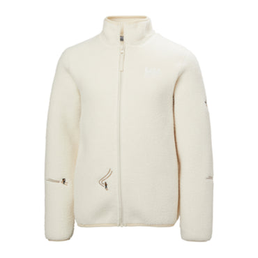 HH Junior Jr Frosty Pile Jacket – Cream Emb – detail