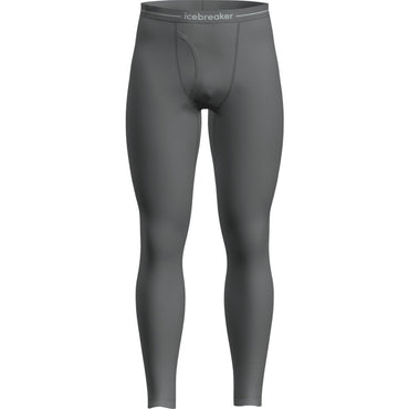 Icebreaker Men's Merino 260 Tech Thermal Leggings with Fly - Gritstone Heather