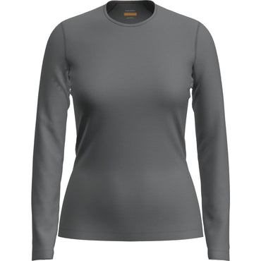 Icebreaker Women's Merino 200 Oasis Long Sleeve Crewe - Gritstone Heather