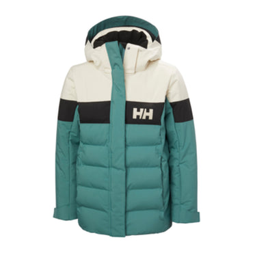 HH Girls' Jr Girl Diamond Jacket – Opal Green – detail