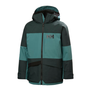 HH Junior Jr Summit 2.0 Jacket – Opal Green – detail