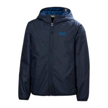 HH Junior Jr Chill Hooded Jacket – Navy – detail