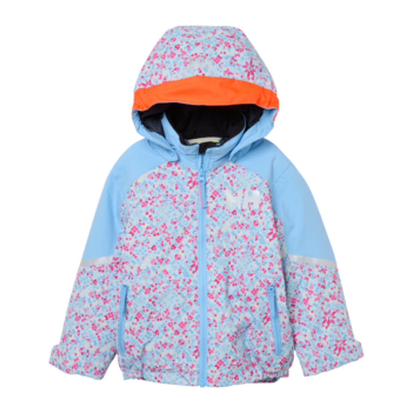 HH Kids' K Legend Jacket – Bright Blue Aop – detail