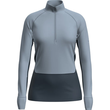 Icebreaker Women's Merino 260 ZoneKnit Long Sleeve Half Zip - Dawn/Zinc Blue
