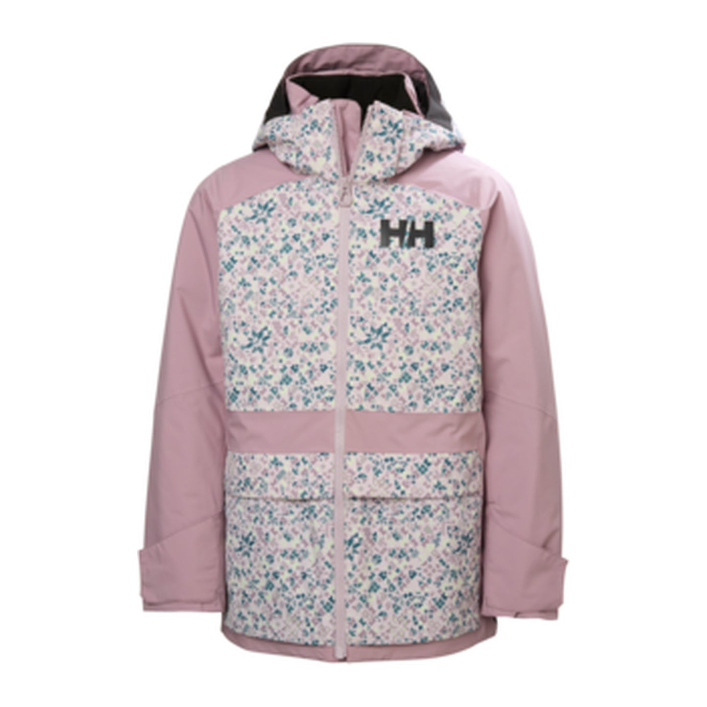 HH Girls' Jr Girl Stellar Jacket 2.0 – Purple Clay Aop – detail