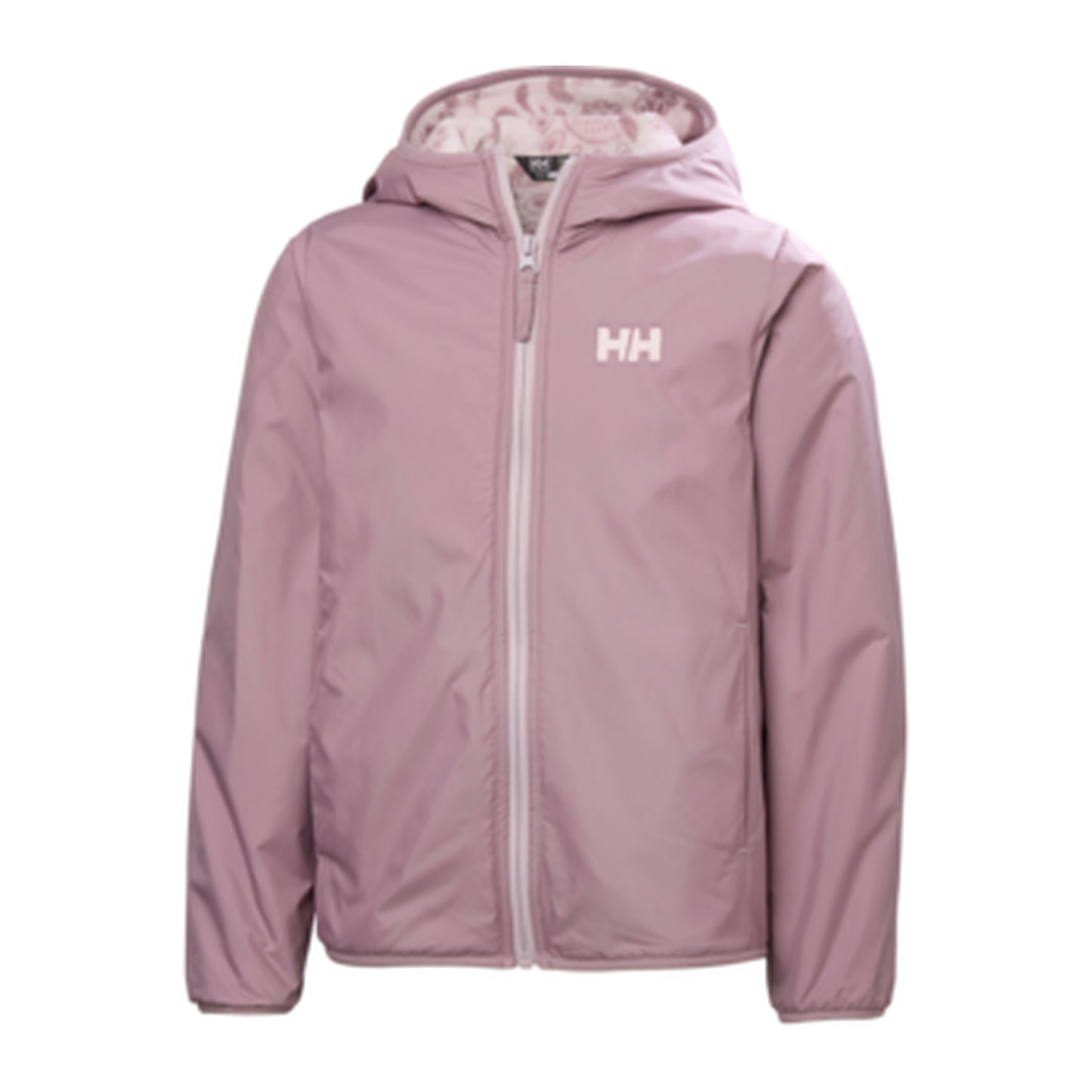 HH Junior Jr Chill Hooded Jacket – Purple Clay – detail