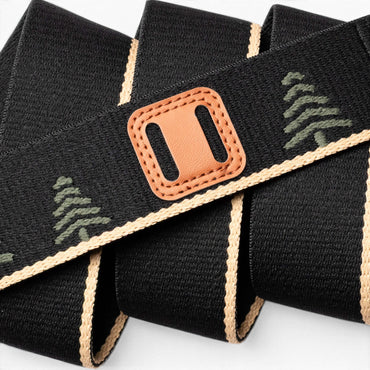 Arcade Blackwood Belt in Black/Sand — Arcade logo patch