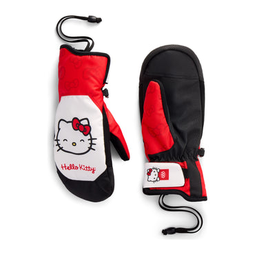 686 Women's Revel Mitt – Hello Kitty Red White – detail