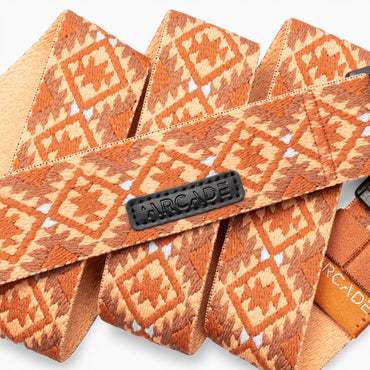 Arcade Twilight Slim Belt in Copper/Rust — Arcade logo patch