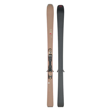 Van Deer H-Power 89 skis 2026/27 in ocher, topsheet and base shown side by side
