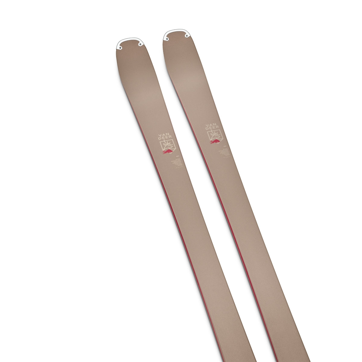 Van Deer H-Power 89 skis 2026/27 in ocher, topsheet of the flat build