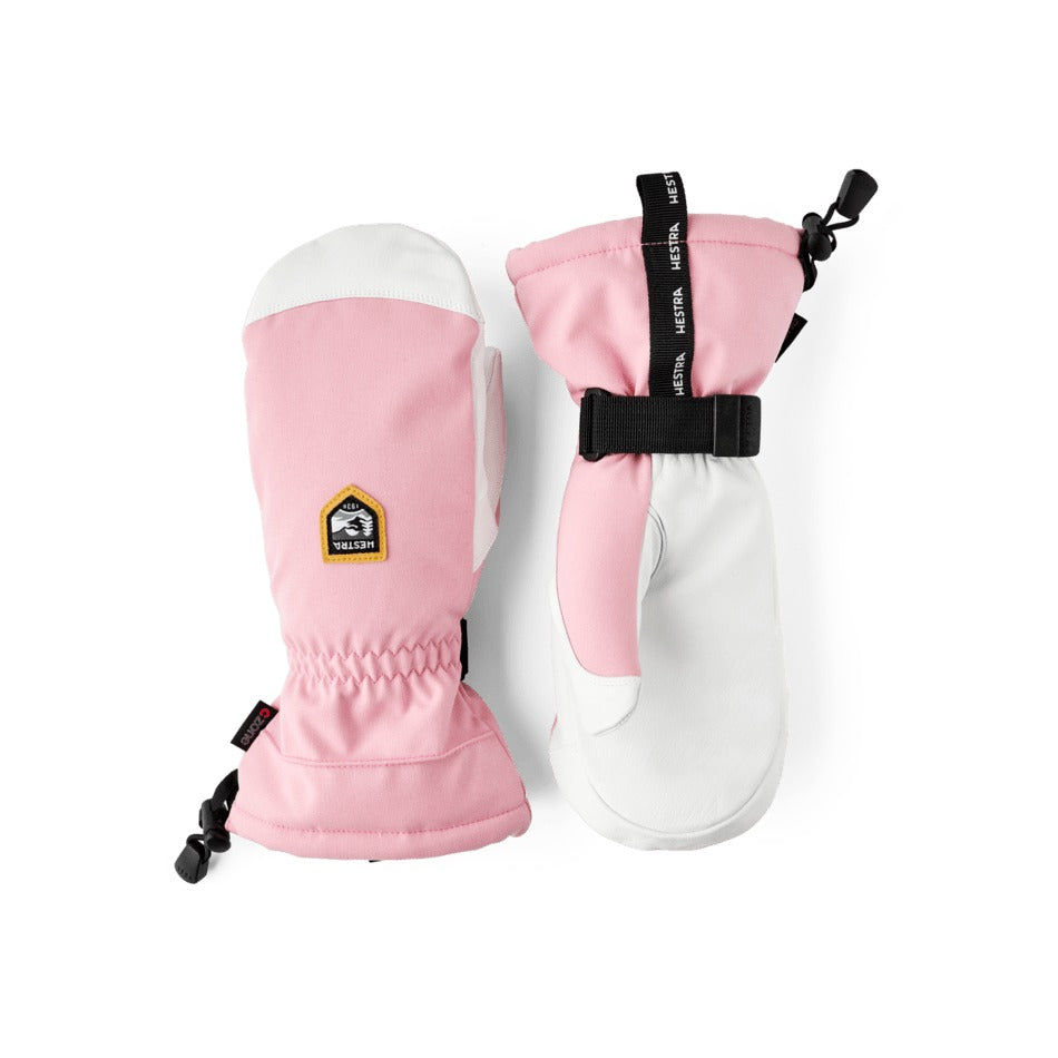 Hestra CZone Mountain Mitt in Candy — pair shown, backhand and palm