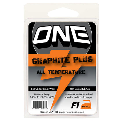 One Ball F1 Graphite Plus All Temperature/Universal Speed Conditions 165g Snowboard / Ski Wax