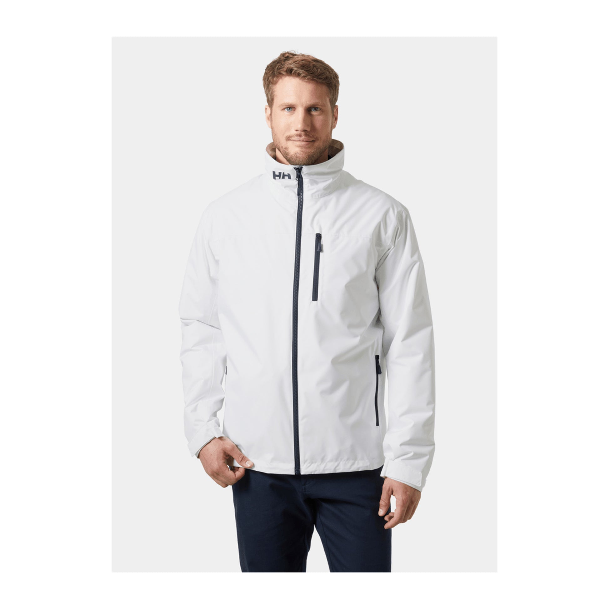 HH Men's Crew Midlayer Jacket 2 – White – detail