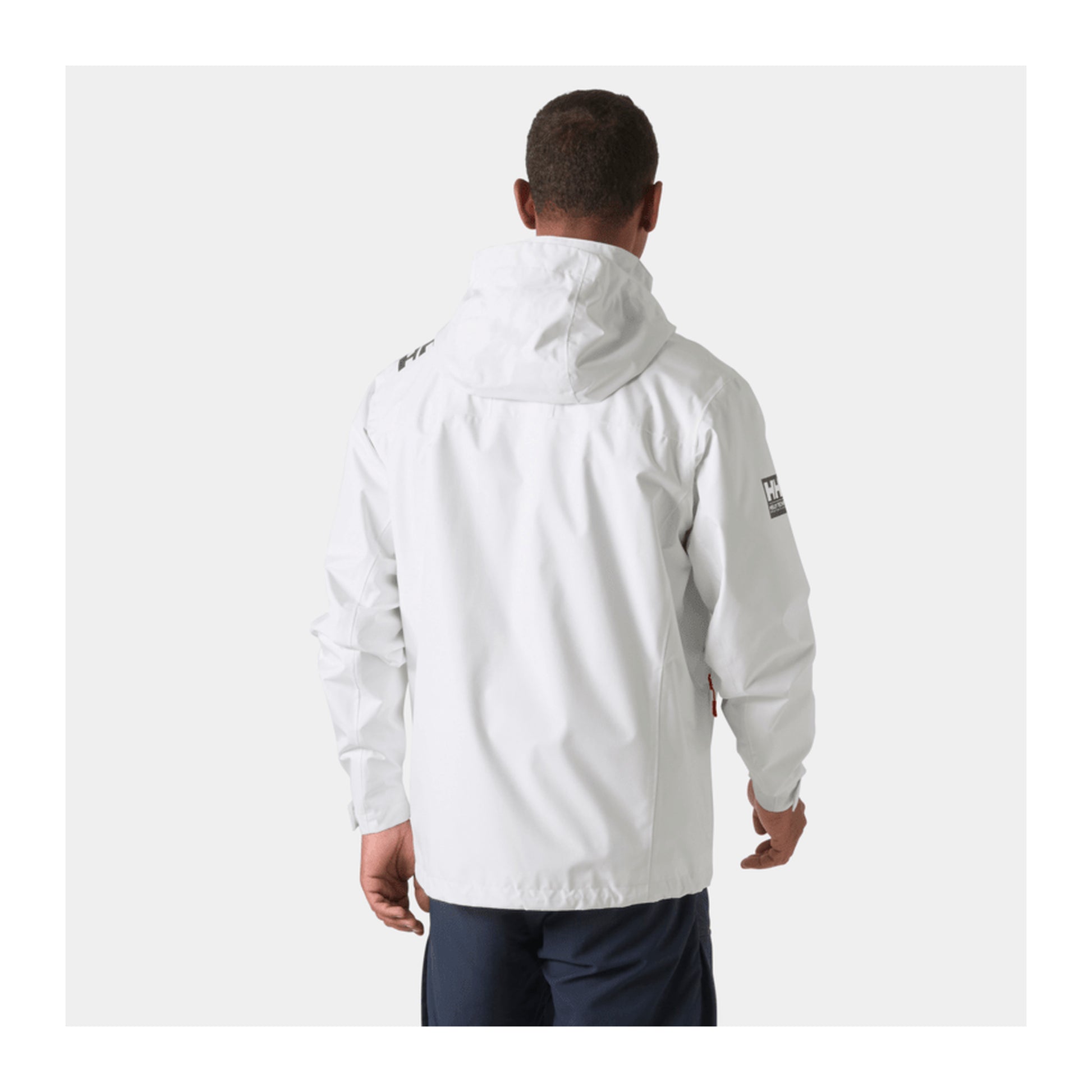 HH Men's Crew Hooded Jacket 2.0 – White – detail
