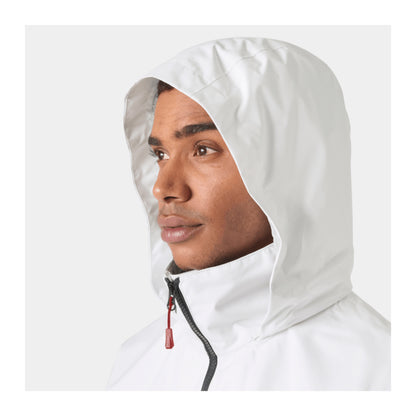HH Men's Crew Hooded Jacket 2.0 – White – detail