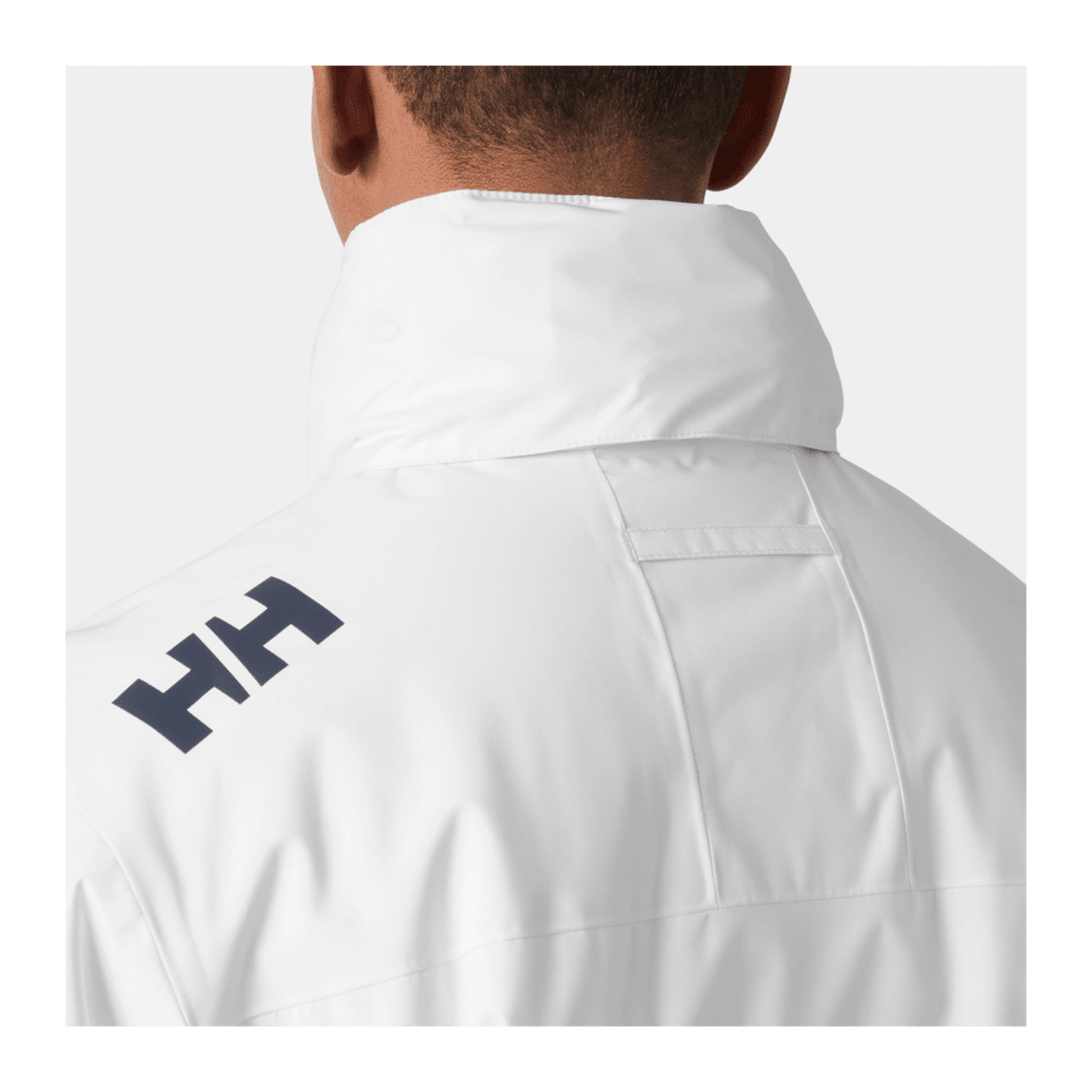 HH Men's Crew Hooded Midlayer Jacket 2 – White – detail