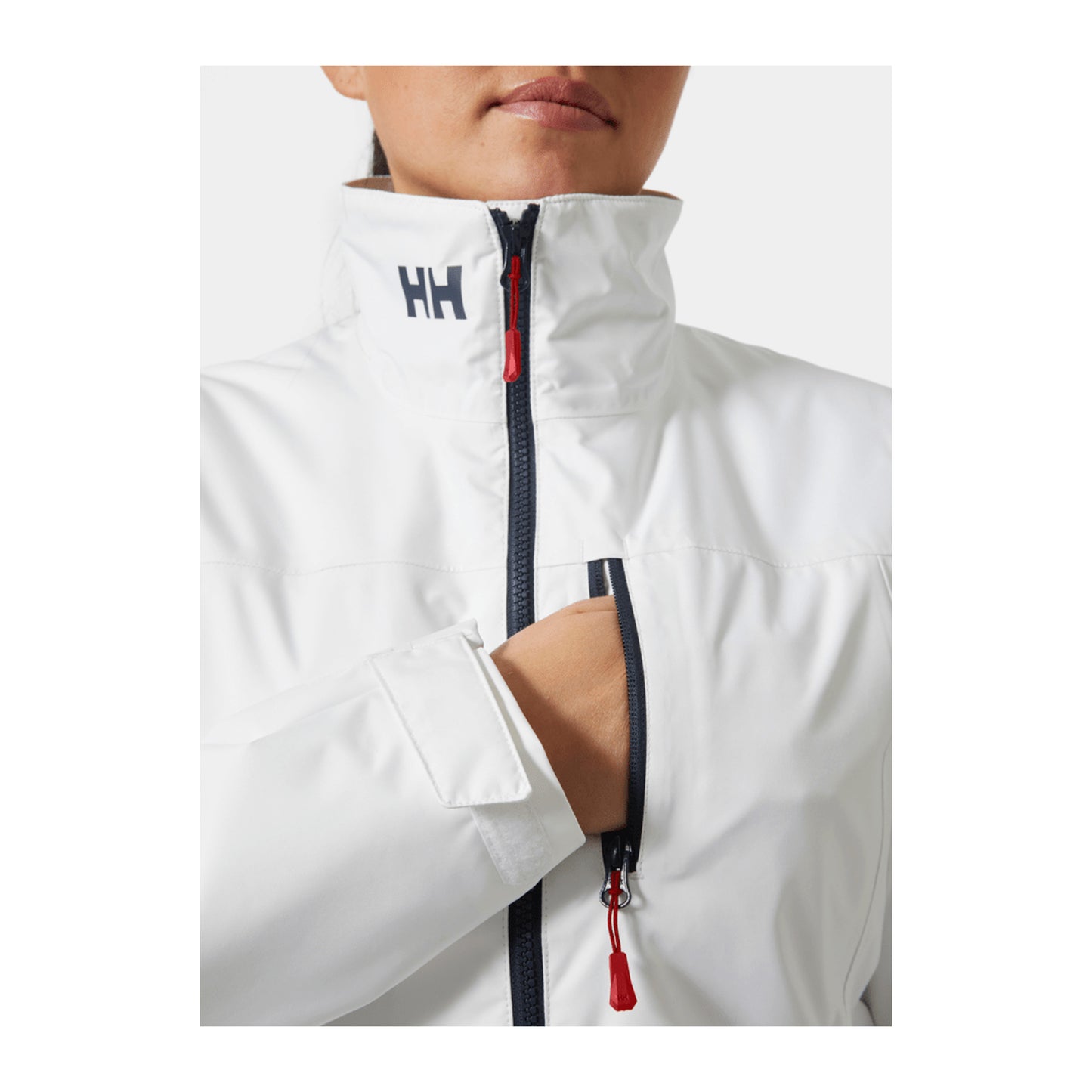 HH Women's W Crew Midlayer Jacket 2 – White – detail