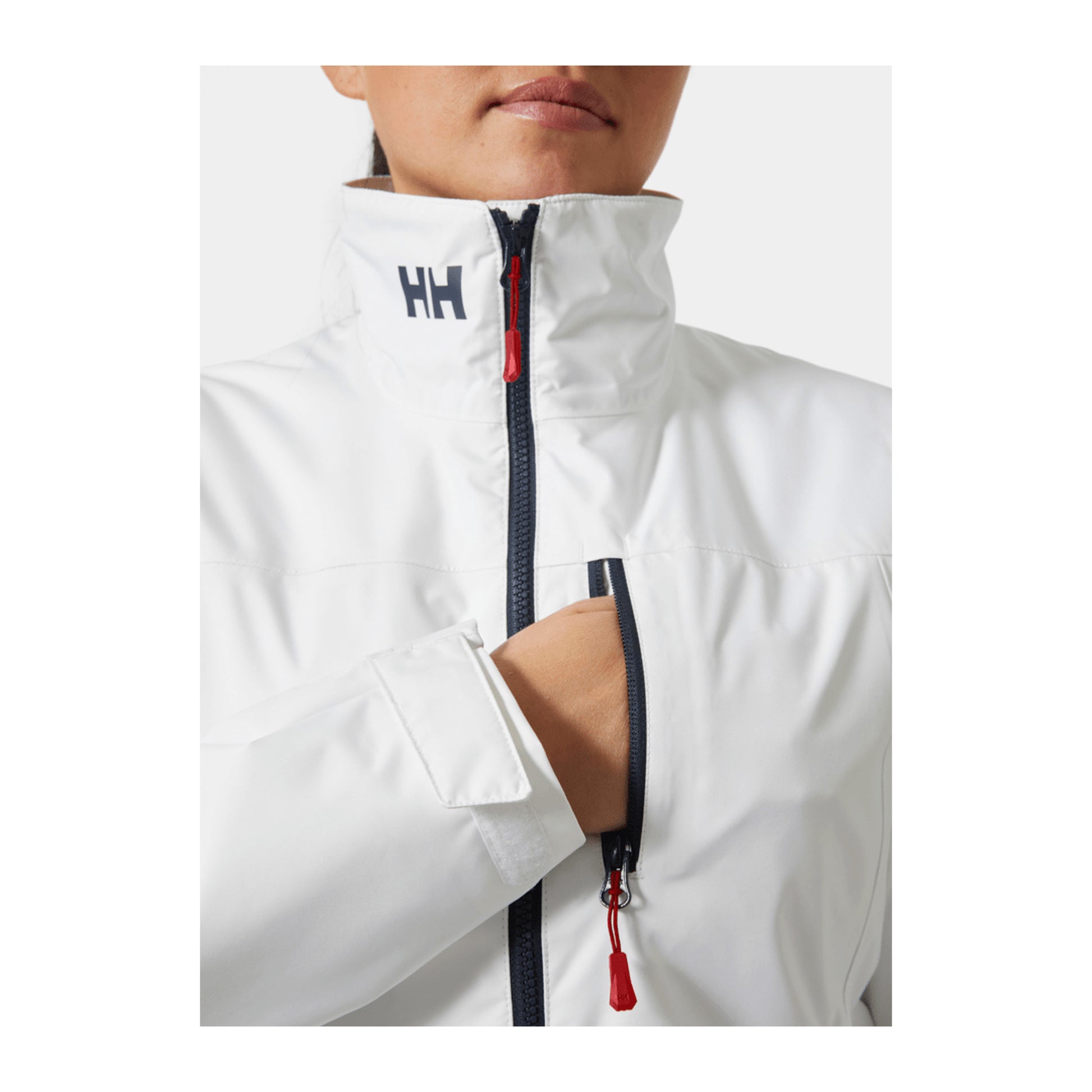 HH Women's W Crew Midlayer Jacket 2 – White – detail