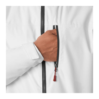 HH Men's Crew Hooded Midlayer Jacket 2 – White – detail