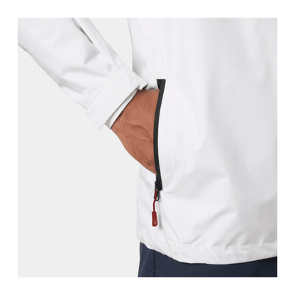 HH Men's Crew Hooded Jacket 2.0 – White – detail