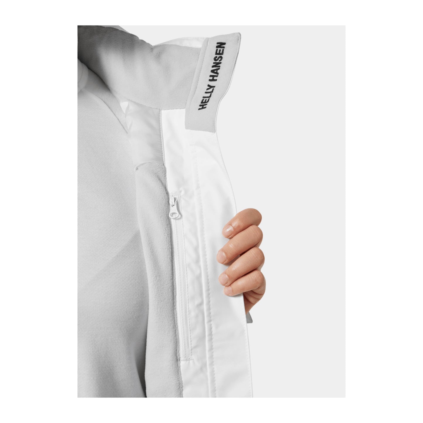HH Women's W Crew Hooded Midl Jacket 2.0 – White – detail