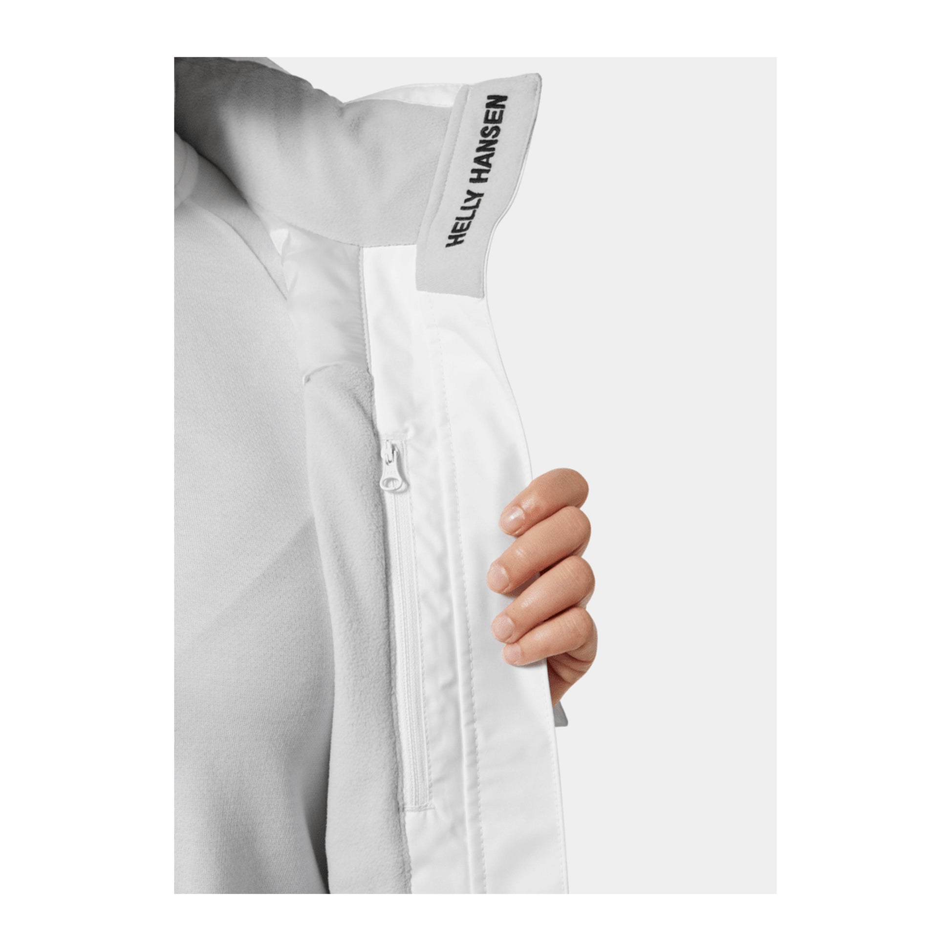 HH Women's W Crew Hooded Midl Jacket 2.0 – White – detail