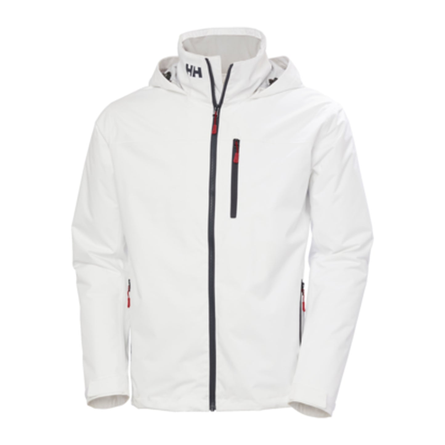 HH Men's Crew Hooded Midlayer Jacket 2 – White – detail