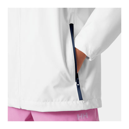 HH Junior Jr Crew Midlayer Jacket 2.0 – White – detail