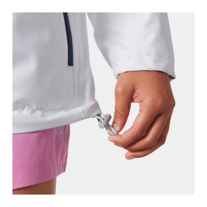 HH Junior Jr Crew Midlayer Jacket 2.0 – White – detail
