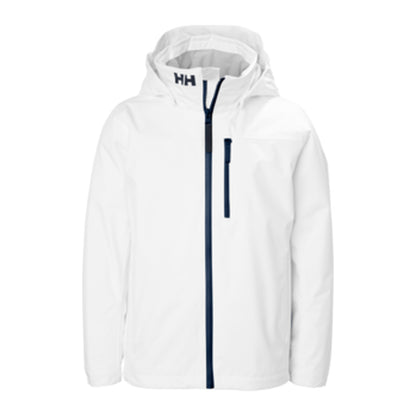 HH Junior Jr Crew Midlayer Jacket 2.0 – White – detail