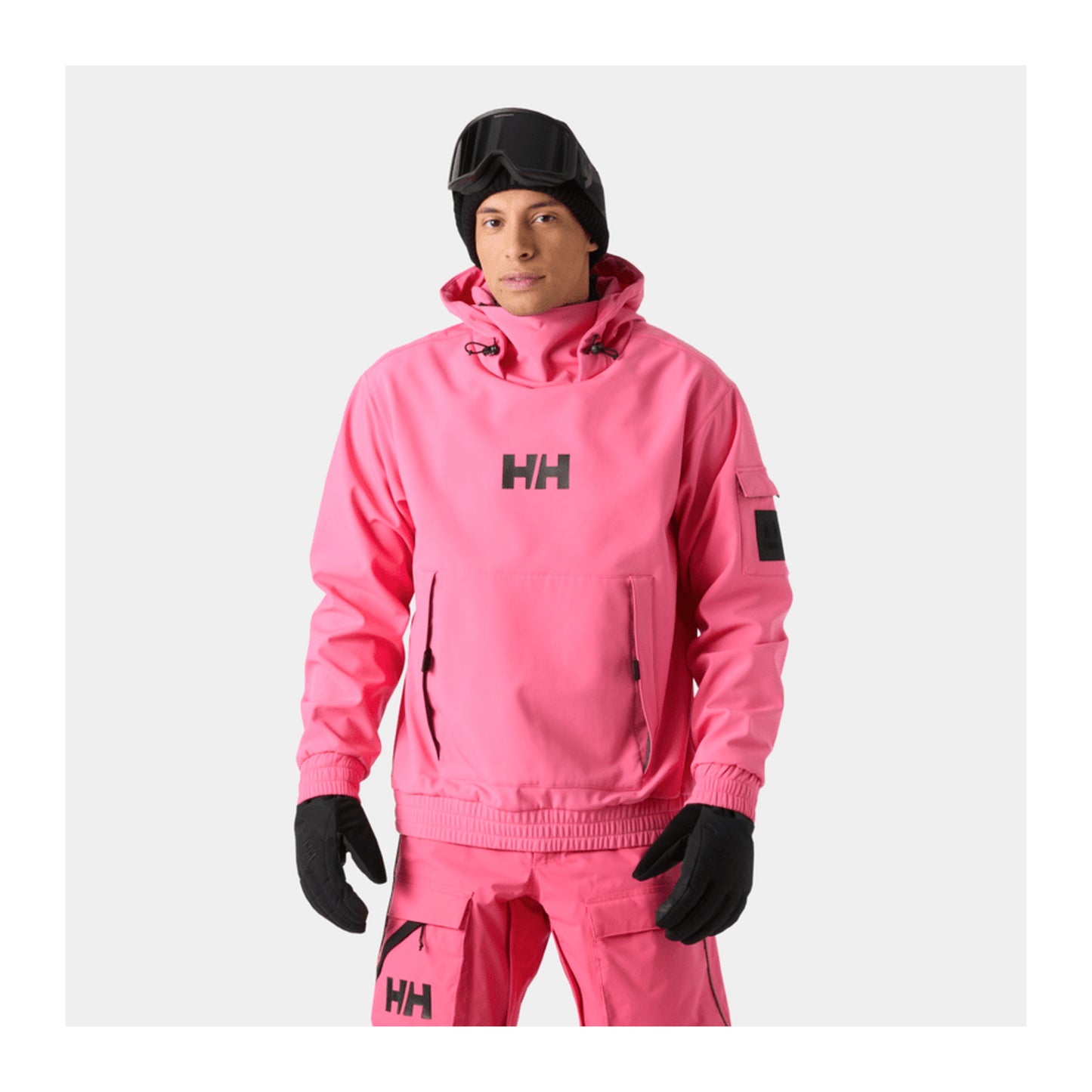HH Ullr D Ridable Hoodie – Hot Pink – detail