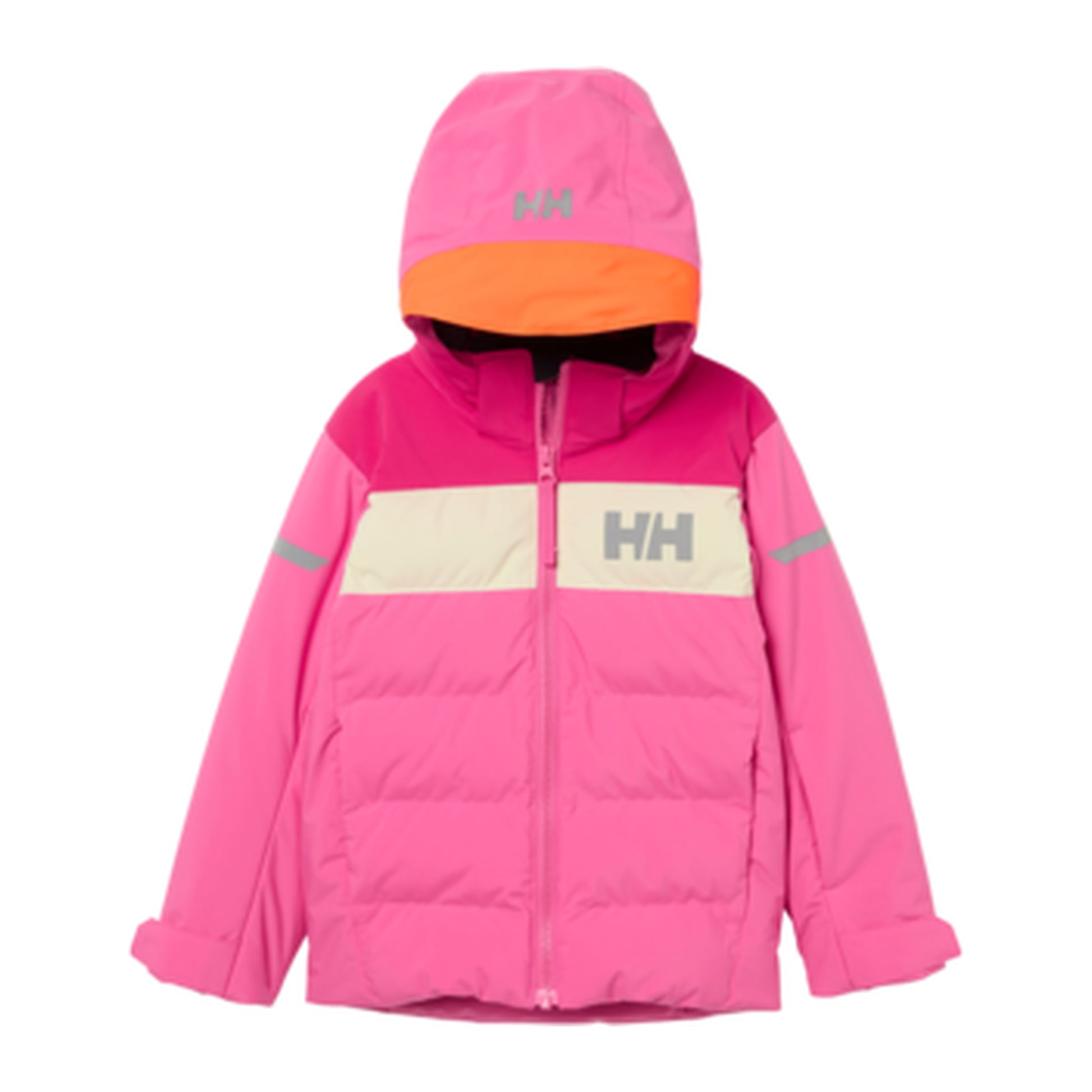 HH Kids' K Vertical Ins Jacket – Hot Pink – detail
