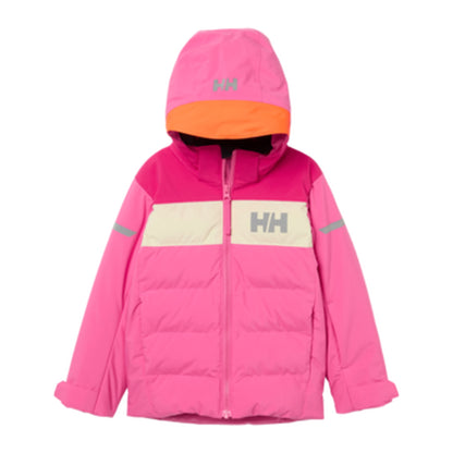 HH Kids' K Vertical Ins Jacket – Hot Pink – detail