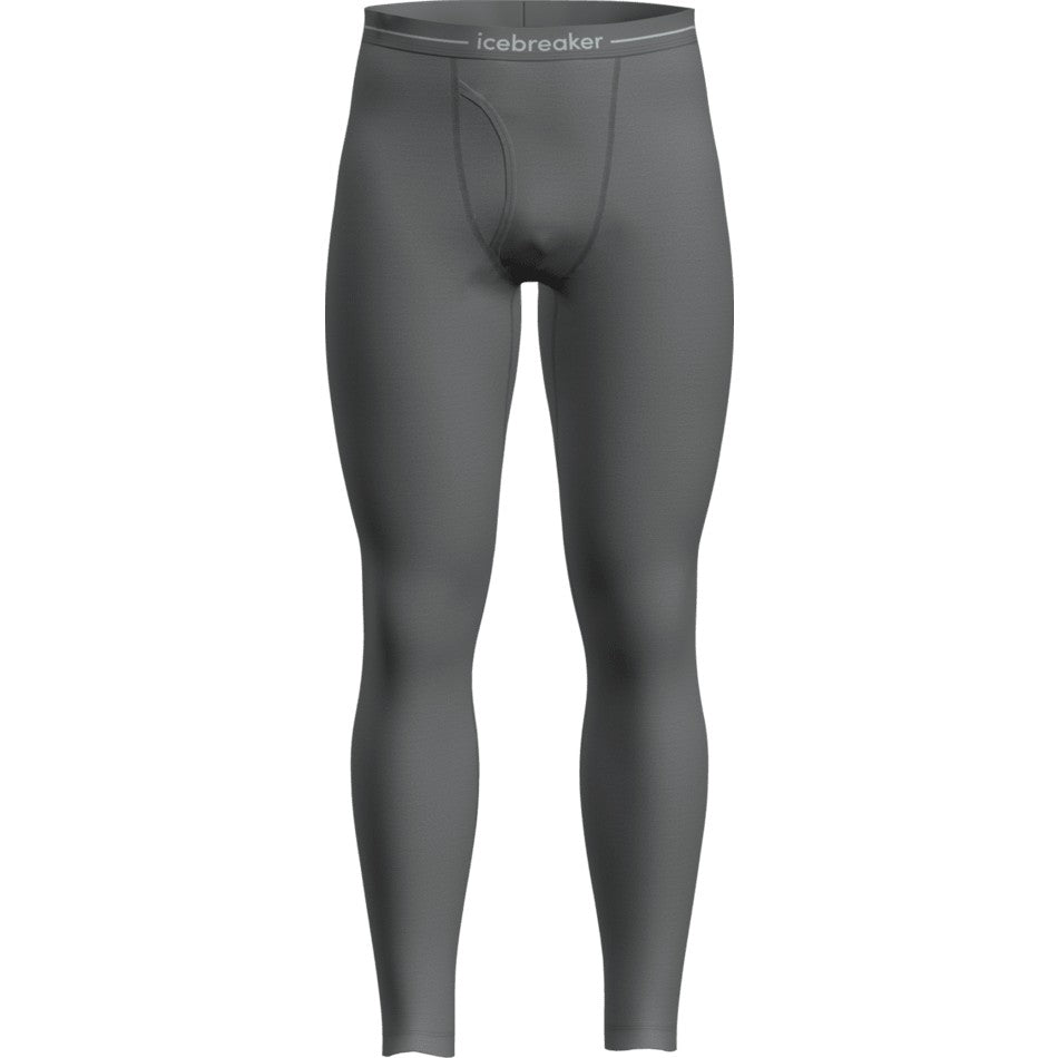 Icebreaker Men's Merino 260 Tech Thermal Leggings with Fly - Gritstone Heather