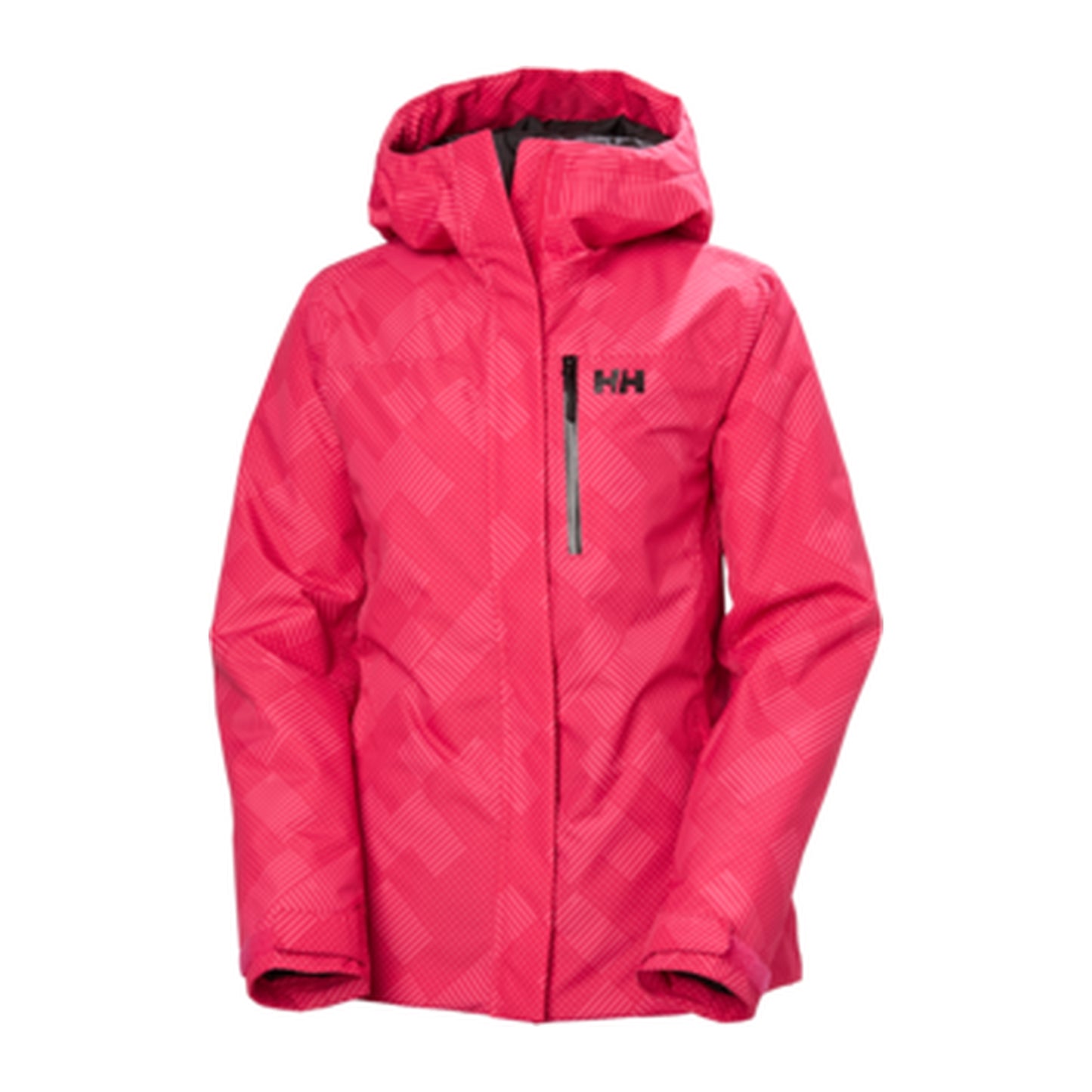 HH Women's W Snowplay Jacket – Cranberry Plaid 2Color Aop – detail