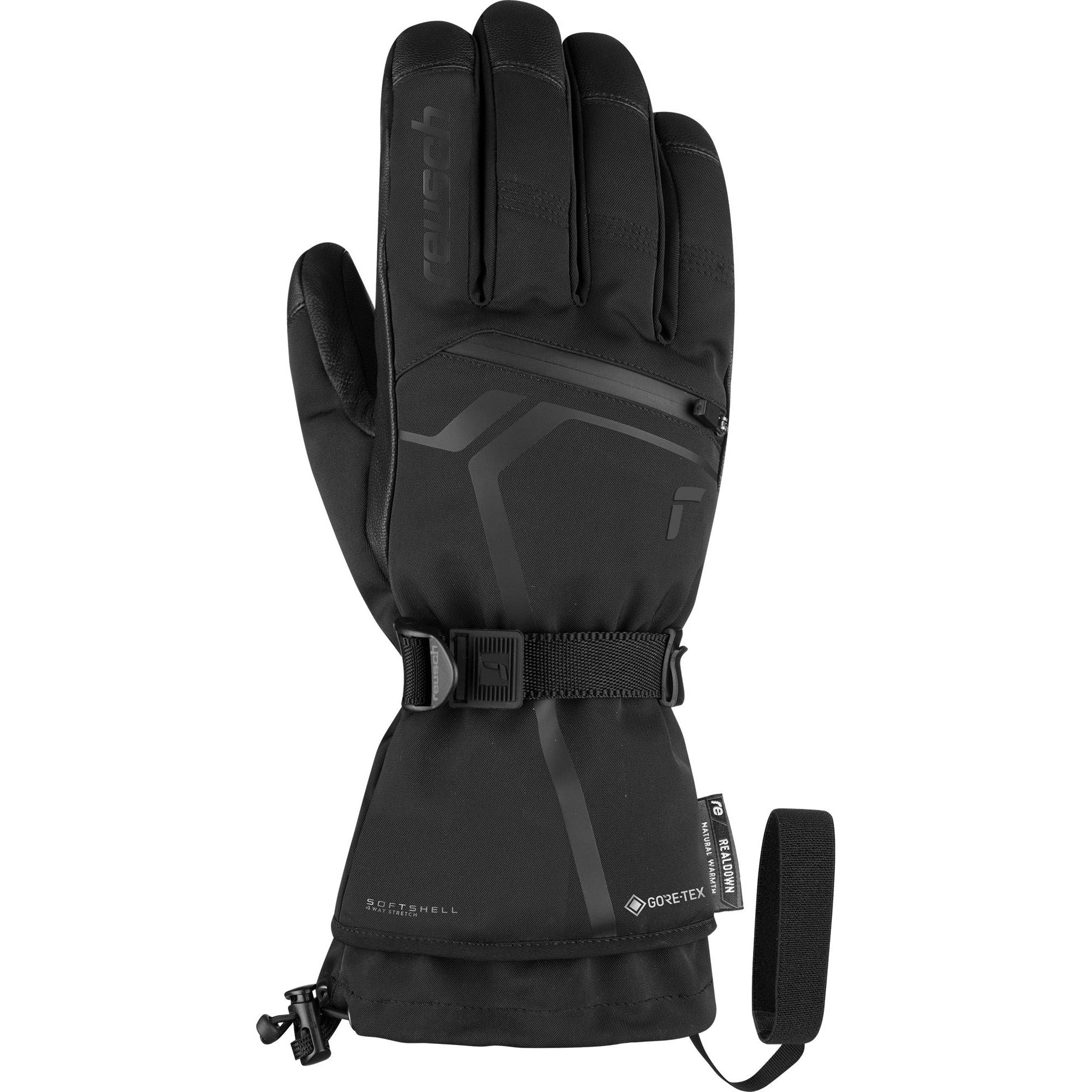 Reusch Down Spirit GORE-TEX Glove - Reusch Down Spirit GORE-TEX Glove - Black - back of hand