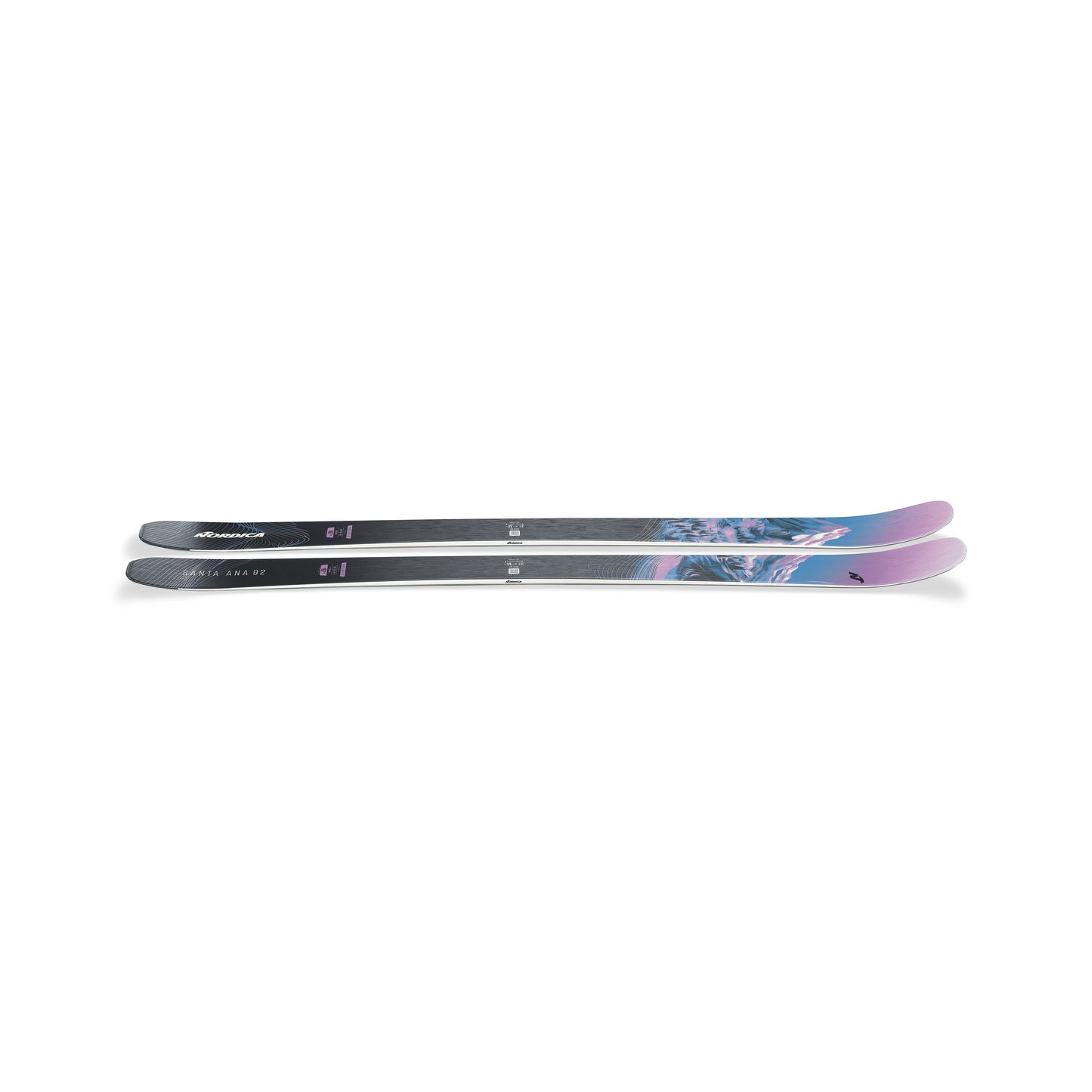 Nordica Santa Ana 92 26/27 all-mountain ski – angled view of the pair