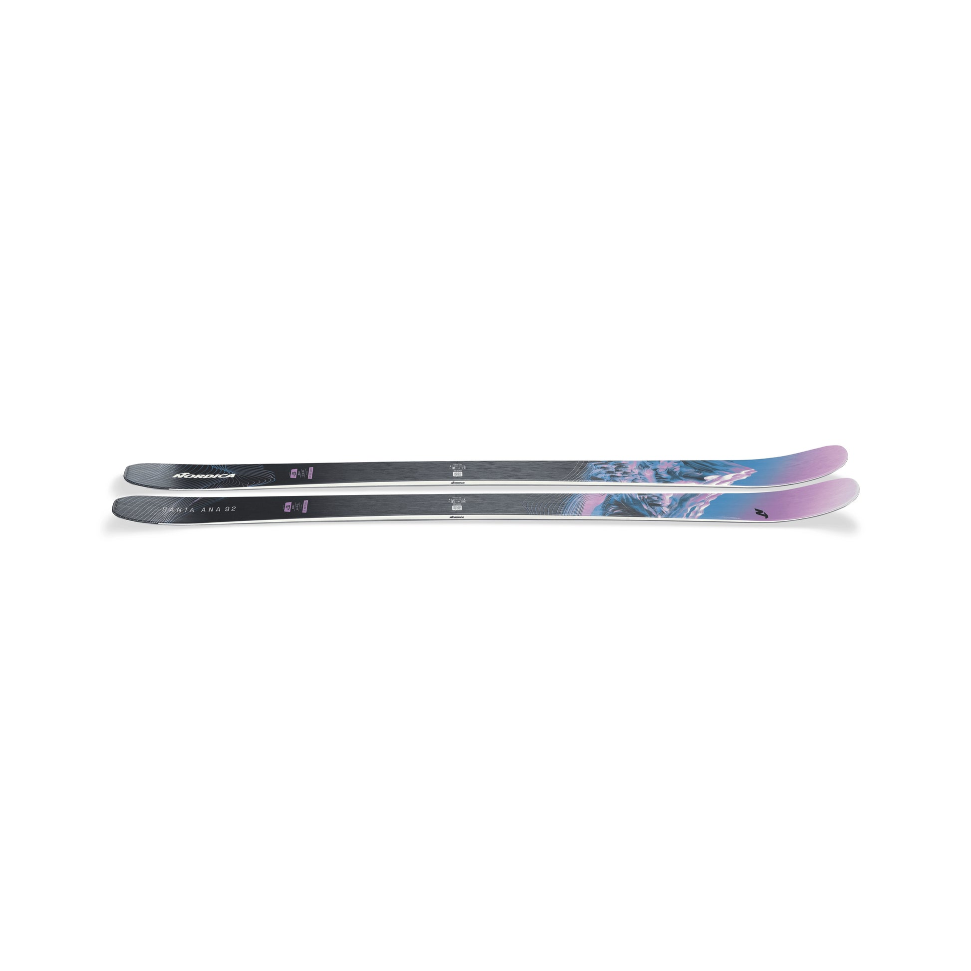 Nordica Santa Ana 92 26/27 all-mountain ski – angled view of the pair