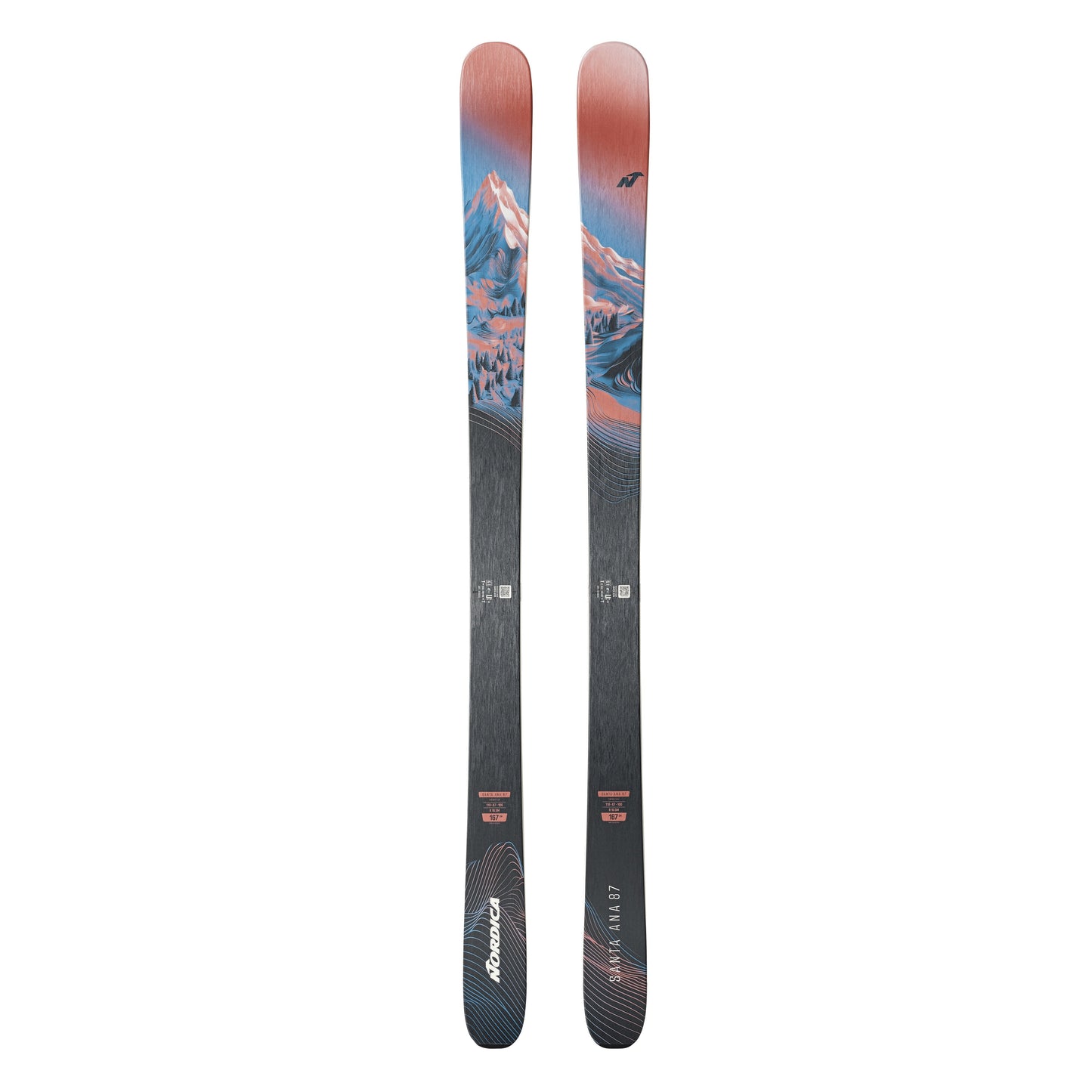 Nordica Santa Ana 87 26/27 all-mountain ski – topsheet