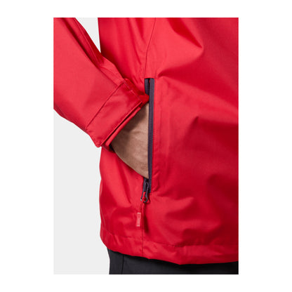 HH Men's Crew Hooded Jacket 2.0 – Red – detail