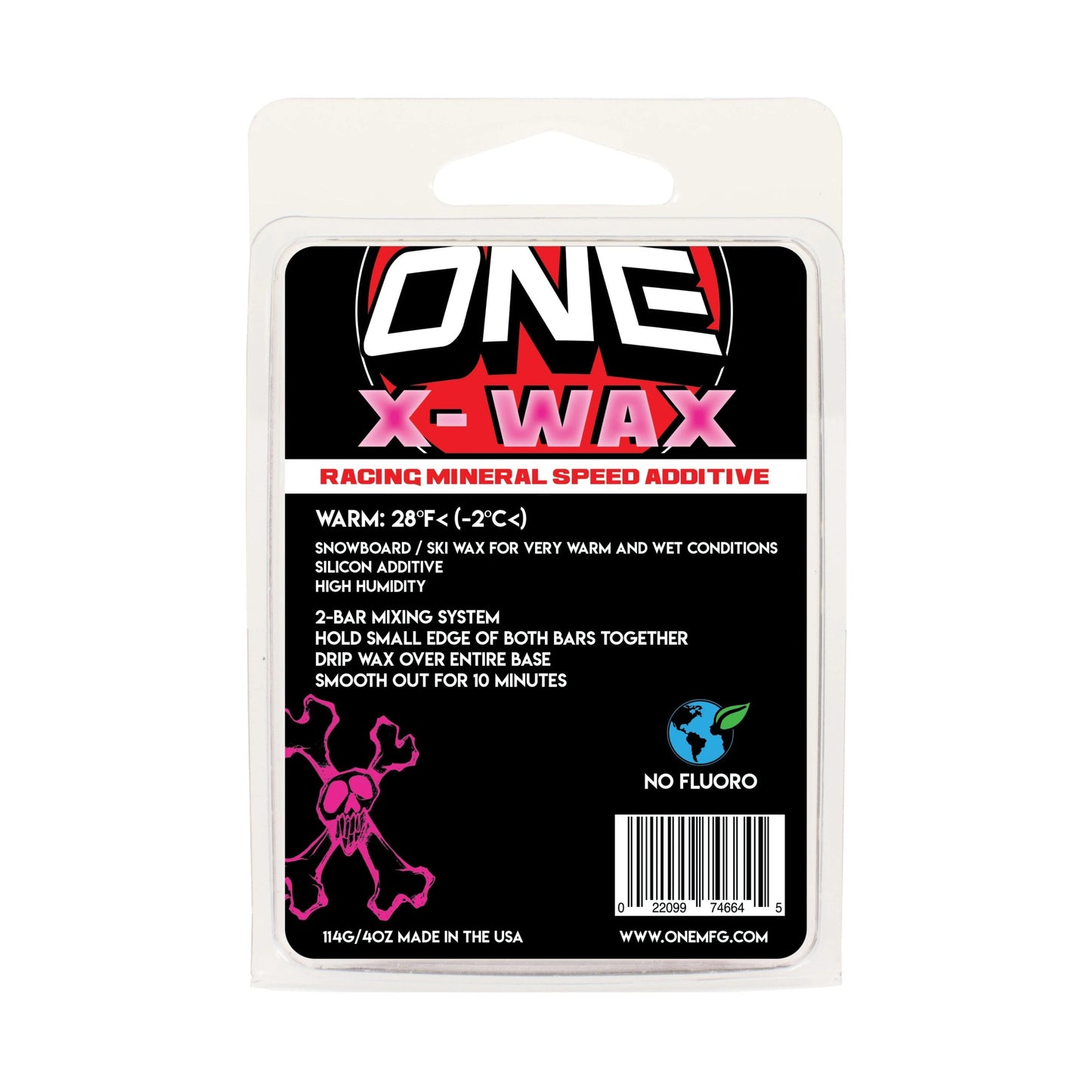 One Ball X-Wax Warm Snowboard / Ski Wax 114g