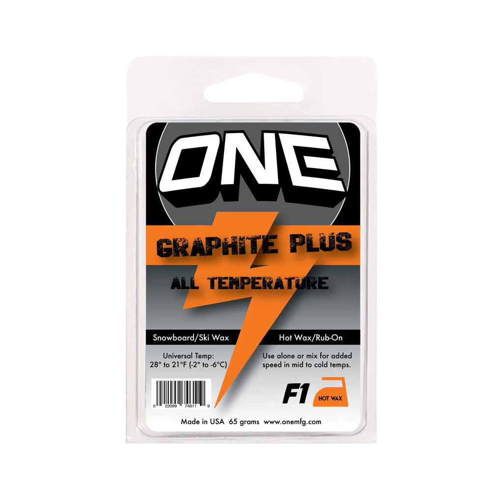 One Ball F1 Graphite Plus All Conditions/ Universal Speed Conditions Formula Snowboard / Ski Wax 65g