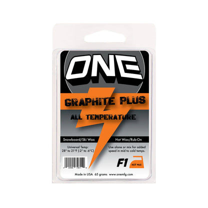 One Ball F1 Graphite Plus All Conditions/ Universal Speed Conditions Formula Snowboard / Ski Wax 65g