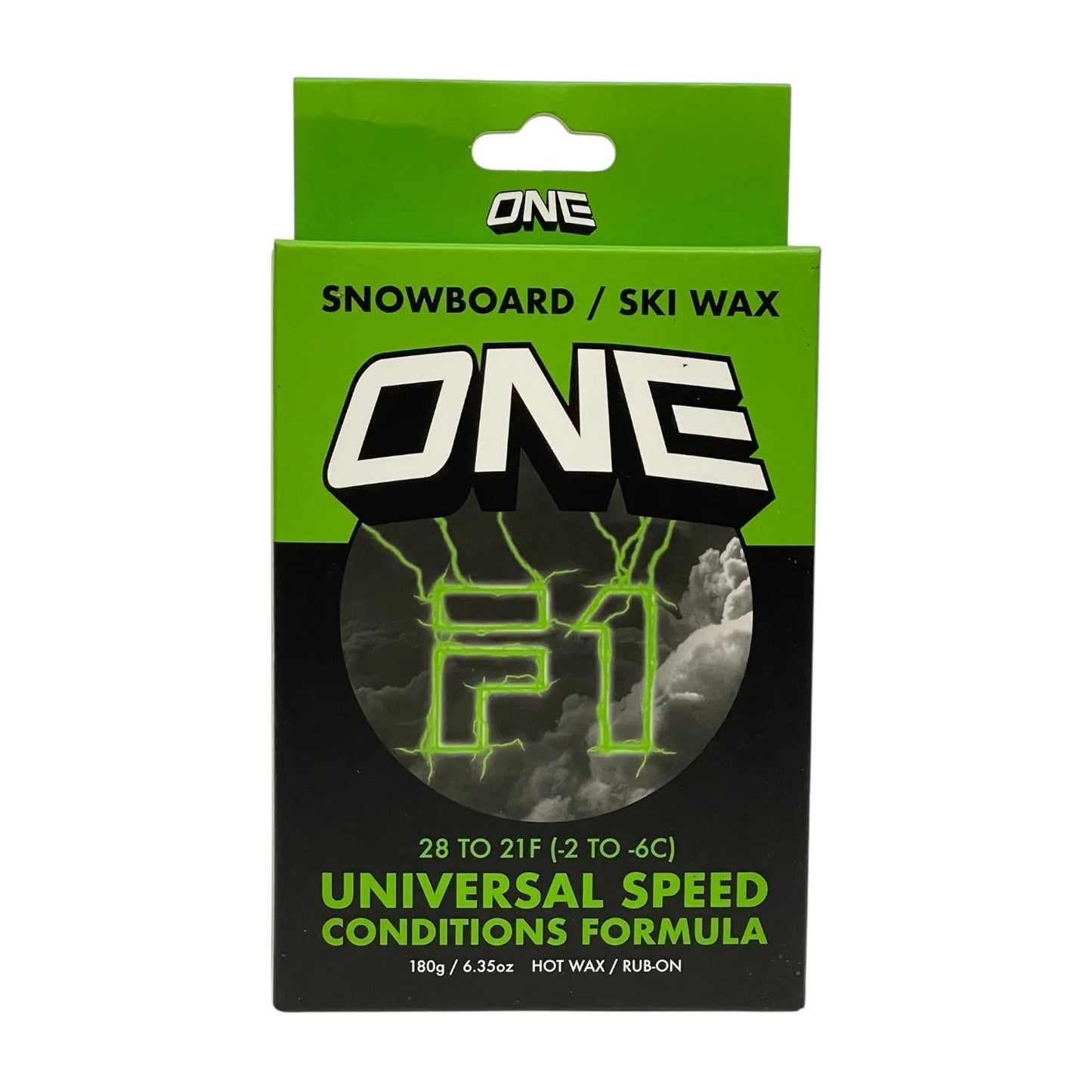 One Ball F1 All Temperature/ Universal Speed Formula - Snowboard / Ski Wax 180g