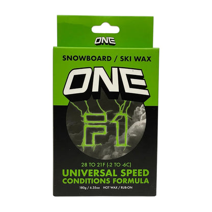 One Ball F1 All Temperature/ Universal Speed Formula - Snowboard / Ski Wax 180g