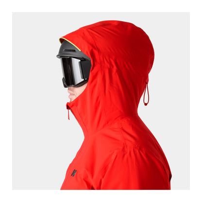 HH Men's Courchevel Jacket – Alert Red – detail