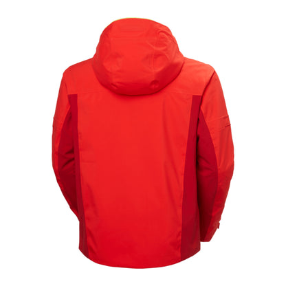 HH Men's Courchevel Jacket – Alert Red – back