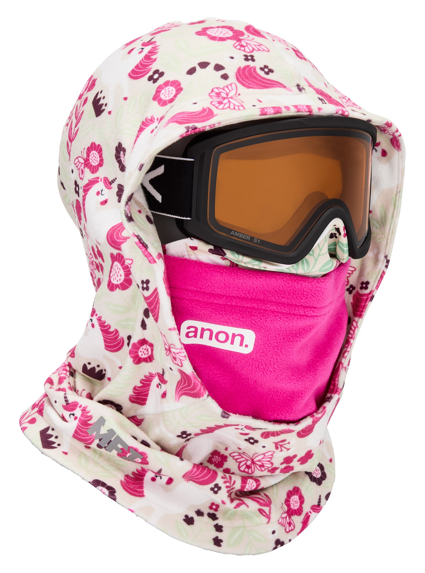 Kids' MFI Hooded Balaclava Face Mask Unicorns
