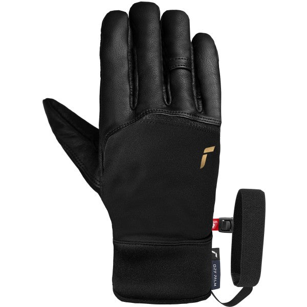 Reusch Steadfast Dry Palm Glove - Reusch Steadfast Dry Palm Glove - Black/Gold - back of hand